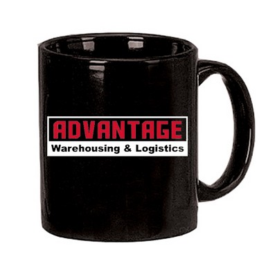 11 Oz. Black C-Handle Mug