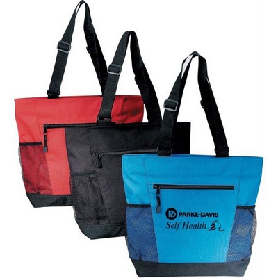 Zippered Poly Tote Bag