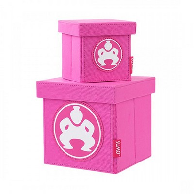 Folding Desktop Cube - 4" Pink