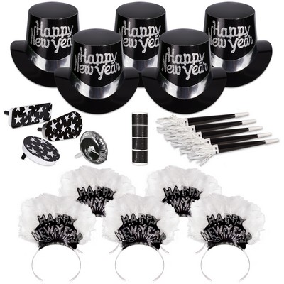 Grand Silver Happy New Year Kit for 50