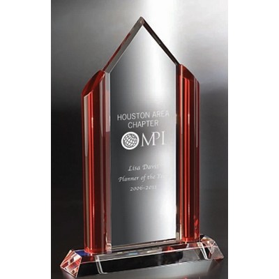 7"x11" Fashion District Optic Crystal Award