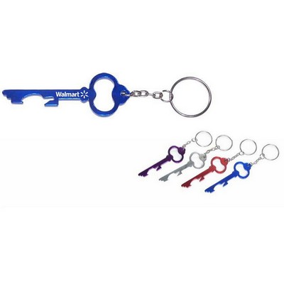 Skeleton Key Look Aluminum Bottle Opener w/Keychain (6 Week Production)