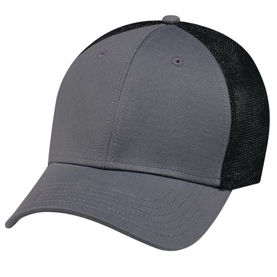 A-Flex Deluxe Chino Twill/Polyester & Spandex Mesh Cap