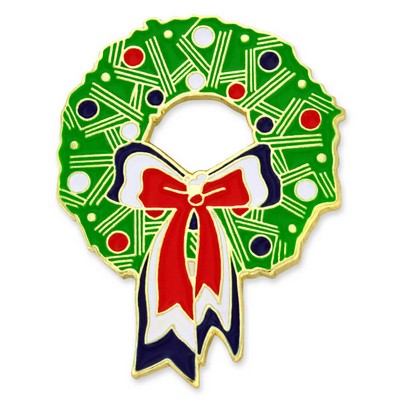 Holiday- Christmas Wreath Pin