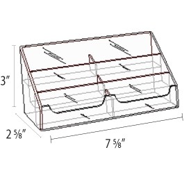 3 Tier 6 Slot Business Card Holder