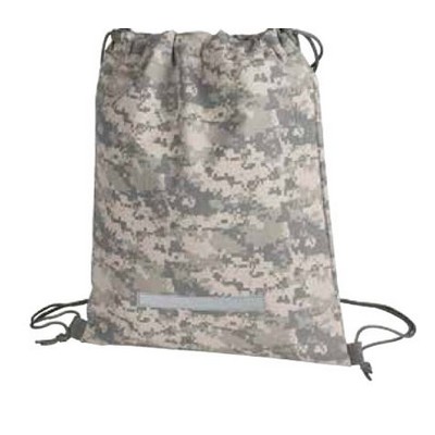 Digital Camouflage Drawstring Backpack