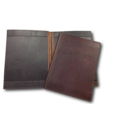 Custom Genuine Leather 12"x9" 2 View Menu Cover