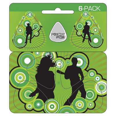 Guitar Pick Card w/Hanger & 6 Pop-out Picks