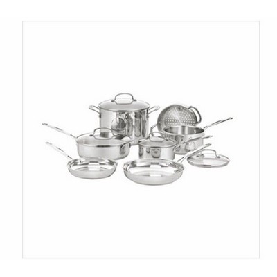 Cuisinart Chef's Classic 11 Piece Stainless Steel Cookware Set