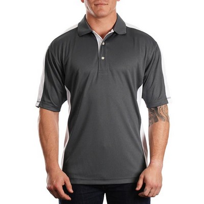 Featherlite® Men's Moisture Wicking Knit Insert Polo Shirt