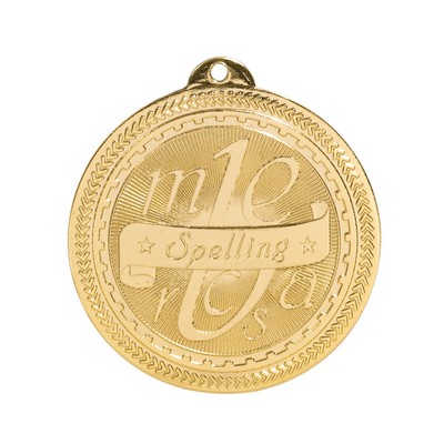 2" Spelling Stock BriteLaser Medal