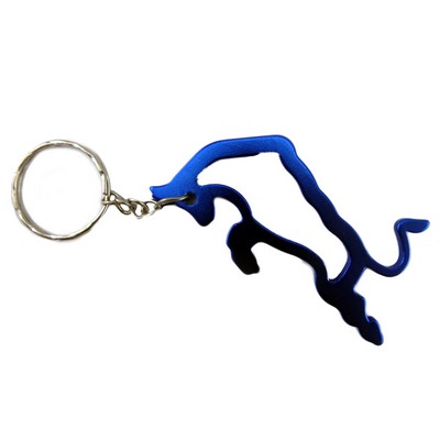 Bull Shaped Bottle Opener Key Chain