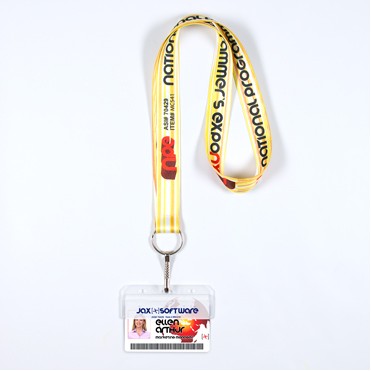 1" Dye Sublimated Lanyard w/ J Hook