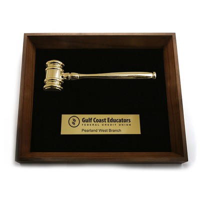 Gold Gavel Shadow Box