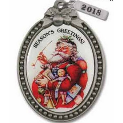 Stock ColorPrint Old World Santa T. Nast Ornament