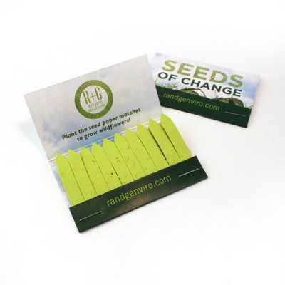 2-Sided Large 20 Match Wildflower Seed Paper Matchbook