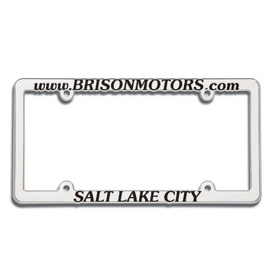 Chrome Plated Plastic License Frame