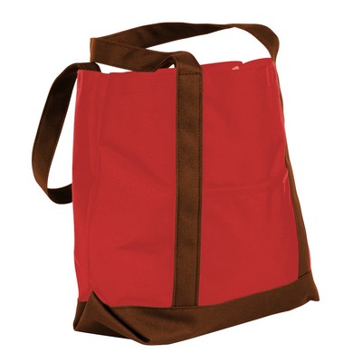 Reinforced Dyed Duck Canvas Boat Tote (16"x16")