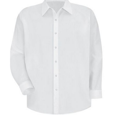 Red Kap™ Men's Long Sleeve Specialized Polyester Work Shirt - White