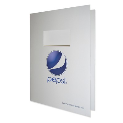 Report Cover with Window (9" x 12") & Spot Color PMS Printed Imprint