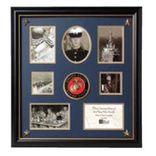 US Flag-Medallion Collage Frames (16"x17")