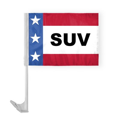 Patriotic SUV Car Flags 12x16 inch