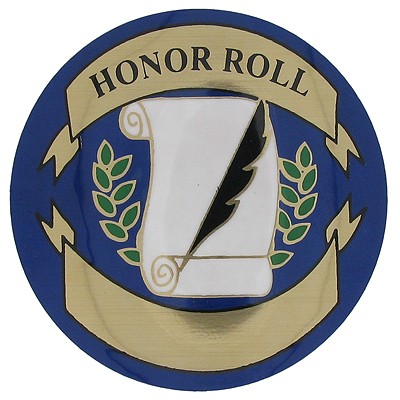 2" Honor Roll Mylar Medallion Insert Disc