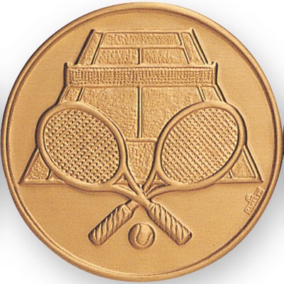 2" Tennis General Stamped Medallion Insert Disc