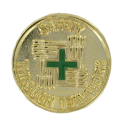 ¾" Safety Through Teamwork Pin