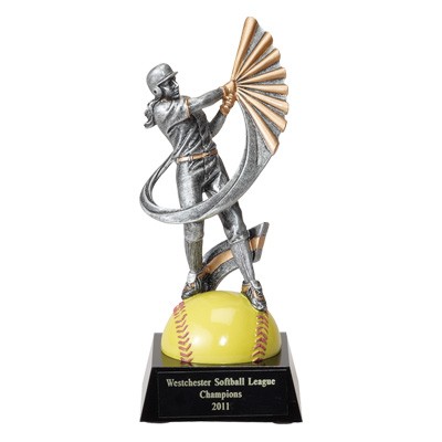 7½" Softball Trophy w/Female Player