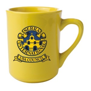 8.5 Oz. Vitrified Toledo Cup (Lemon Yellow)