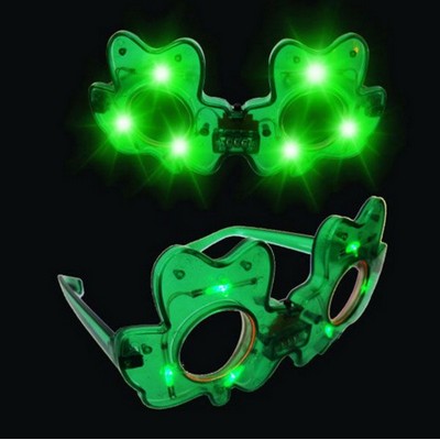 Led Shamrock Sunglasses