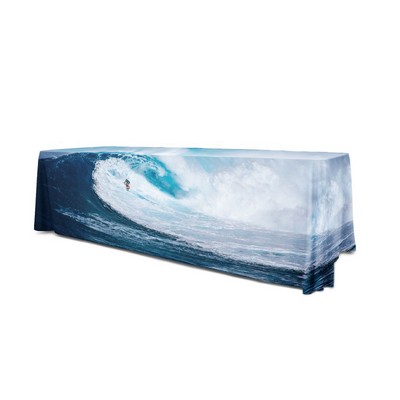 Premium PolyKnit™ Throw Style Table Cover w/Full Dye Sub (96"x30"x29")