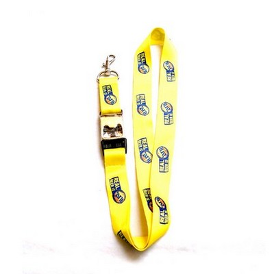 Polyester Lanyard w/Metal Snap Hook Clip