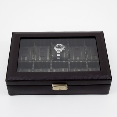 Watch Storage Box - Brown Leather