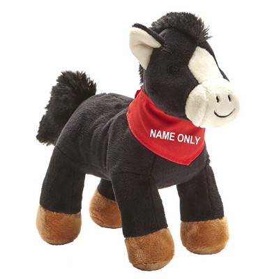 Black Show Pony Plush Toy