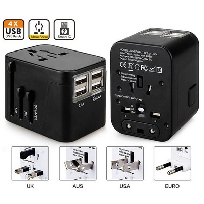 Kidder World Travel Adapter for 150 countries