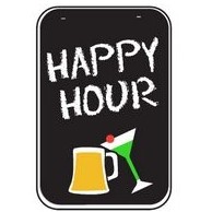 Stock Swing Sign (Happy Hour - Double Sided Kit)