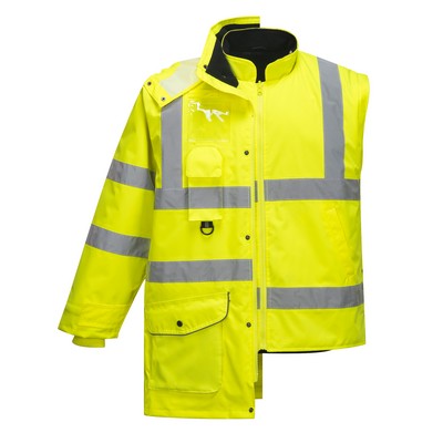 Hi Vis 7 in 1 Traffic Jacket Class 3