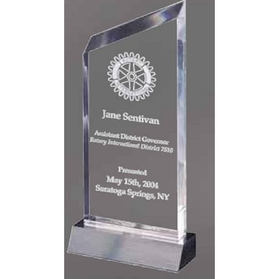 Small Clear Acrylic Wedge Award