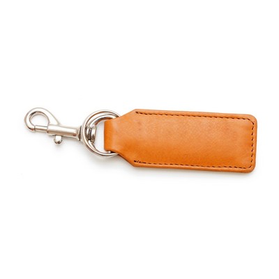 Ashlin® Designer British Tan Beatrix Rectangular Key Fob