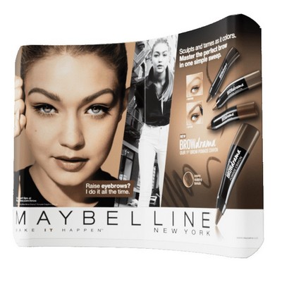 10' WaveLine® Curved Frame & Single Sided Graphics