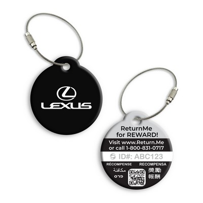 ReturnMe Luggage Tag- Metal Domed Tag