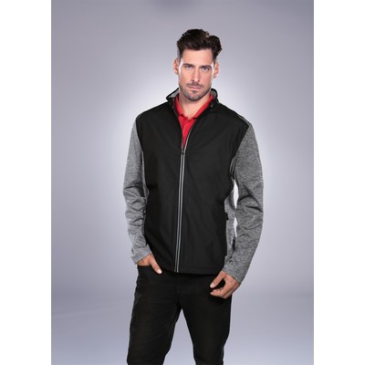 Men's Lightweight Performance Jacket w/3M™ Reflectivity, Textured Body & Jersey Melange Sleeves