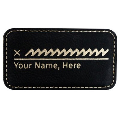 Etched Leather Nametag