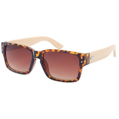 Bamboo Wood Sunglasses - Tortoiseshell Frames