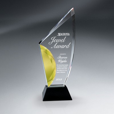 Vibrant Gold Gemstone Award - Large