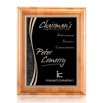 Bamboo/Finch Plaque - Bamboo/Black 9"x12"