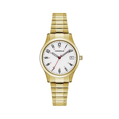 Caravelle Ladies Two Tone Gold Bracelet Watch