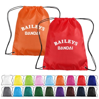 Classic Polyester Drawstring Backpacks